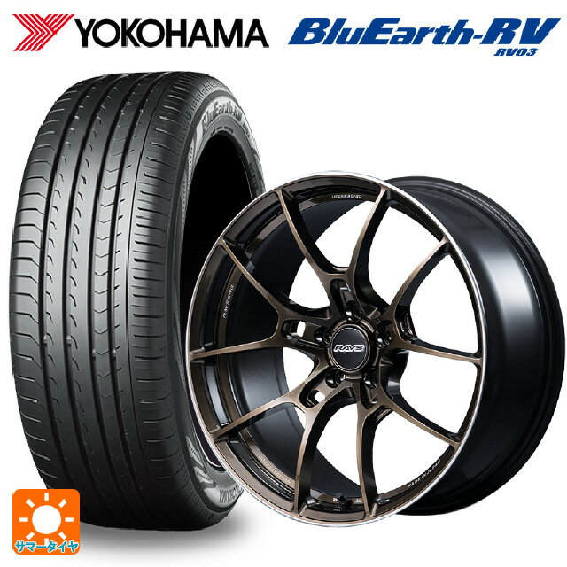 245/40R19 98W XL ヨコハマ ブルーアース RV03 レイズ ボルクレーシング G025 SZ エディション SZ 19-8J 国産車用 サマータイヤホイール4本セット