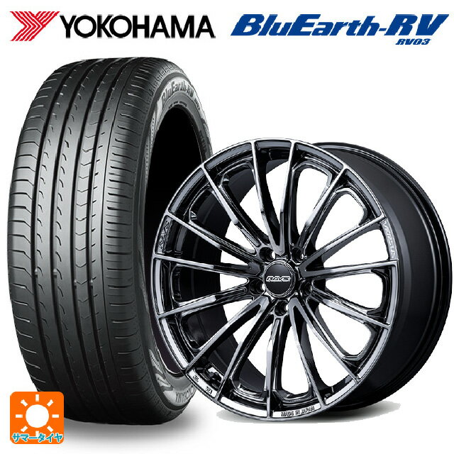【6/11 1:59迄 全品ポイント5倍】215/45R18 93W XL ヨコハマ ブルーアース RV03 レイズ ベルサス ヴォウジェ SE SNJ 18-7J 国産車用 サマータイヤホイール4本セット