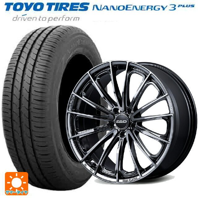 【6/20限定 全品P5倍＆クーポン】225/45R18 91W トーヨー ナノエナジー3プラス レイズ ベルサス ヴォウジェ SE SNJ 18-7J 国産車用 サマータイヤホイール4本セット