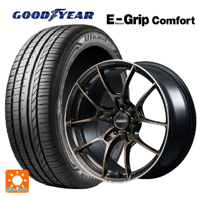 【6/15〜16限定 全品P5倍＆クーポン】225/55R19 99V グッドイヤー エフィシェントグリップ コンフォート レイズ ボルクレーシング G025 SZ エディション SZ 19-8J 国産車用 サマータイヤホイール4本セット