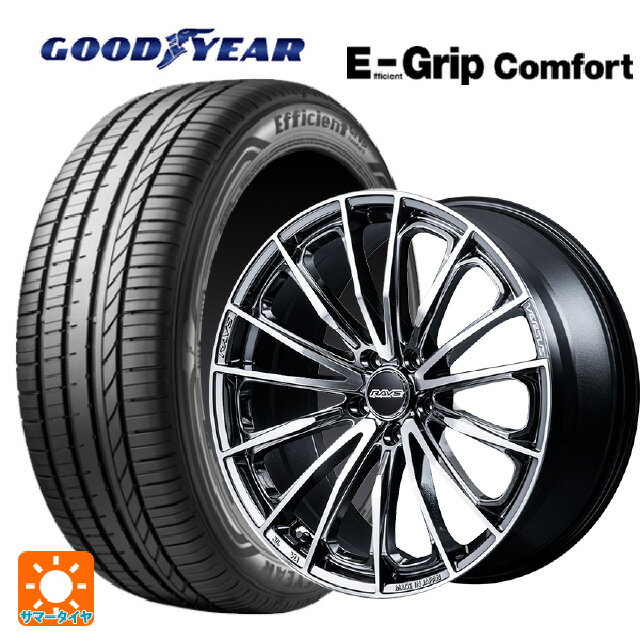 【9/3 20時〜 全品P5倍＆クーポン】225/45R18 95W XL グッドイヤー エフィシェントグリップ コンフォート レイズ ベルサス ヴォウジェ SE SAJ 18-7J 国産車用 サマータイヤホイール4本セット