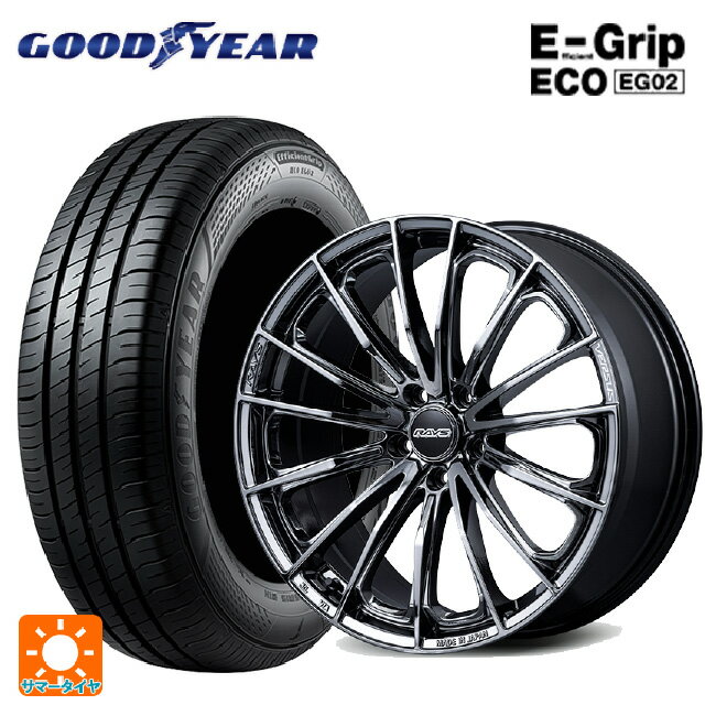 215/50R17 91V グッドイヤー エフィシェントグリップ エコ EG02 レイズ ベルサス ヴォウジェ SE SNJ 17-7J 国産車用 サマータイヤホイール4本セット