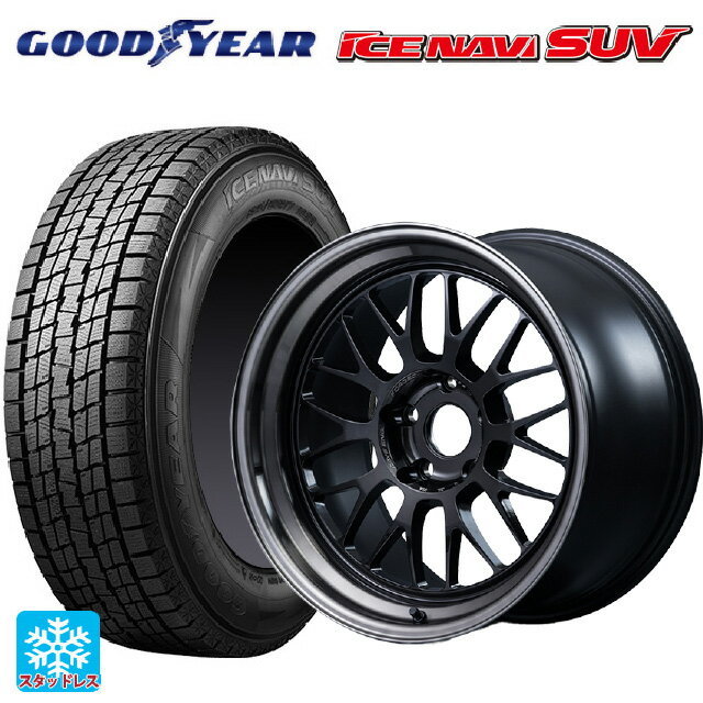 2025年製 225/60R18 100Q グッドイヤー アイスナビ SUV # レイズ ボルクレーシング 21A スペック PW PW 18-8.5J 国産車用 スタッドレスタイヤホイール4本セット