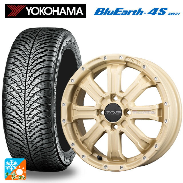 【6/15〜16限定 全品P5倍＆クーポン】165/55R15 75V ヨコハマ ブルーアース4S AW21 レイズ チームデイトナ FDX-K コレクション NOL 15-5J 国産車用 オールシーズンタイヤホイール4本セット