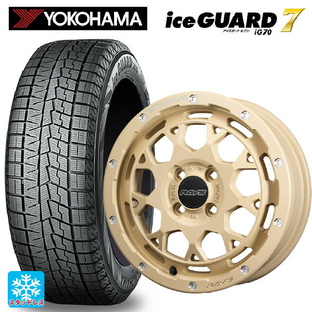 165/55R15 75Q ヨコハマ アイスガード7(IG70) レイズ チームデイトナ M9+ コレクション NOL 15-5J 国産車用 スタッドレスタイヤホイール4本セット