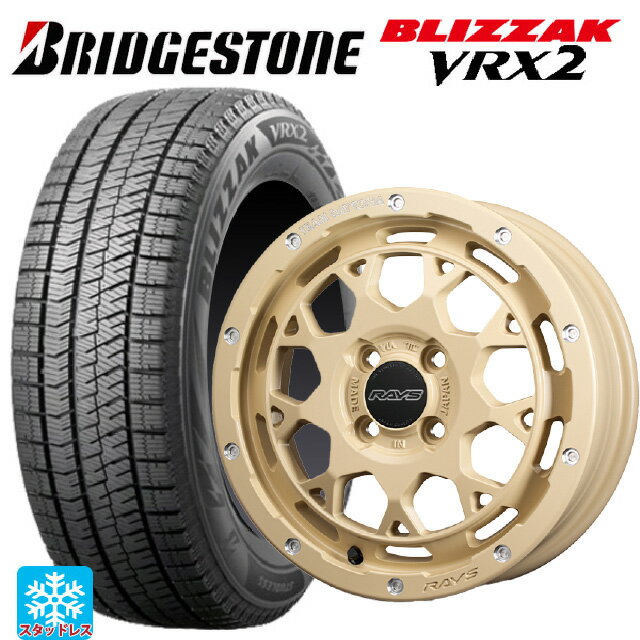 【6/15〜16限定 全品P5倍＆クーポン】165/55R15 75Q ブリヂストン ブリザック VRX2 正規品 レイズ チームデイトナ M9+ コレクション NOL 15-5J 国産車用 スタッドレスタイヤホイール4本セット