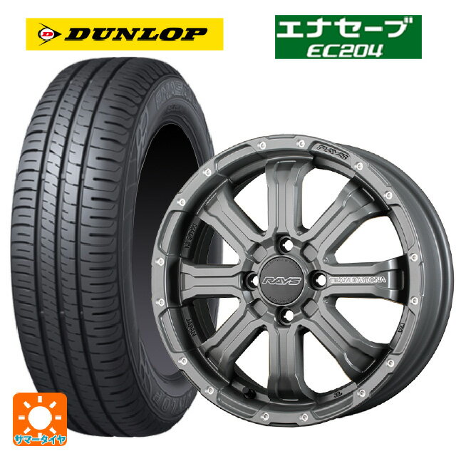 【6/22 20時〜 全品P5倍＆クーポン】165/50R15 73V ダンロップ エナセーブEC204 レイズ チームデイトナ FDX-K コレクション GOL 15-5J 国産車用 サマータイヤホイール4本セット