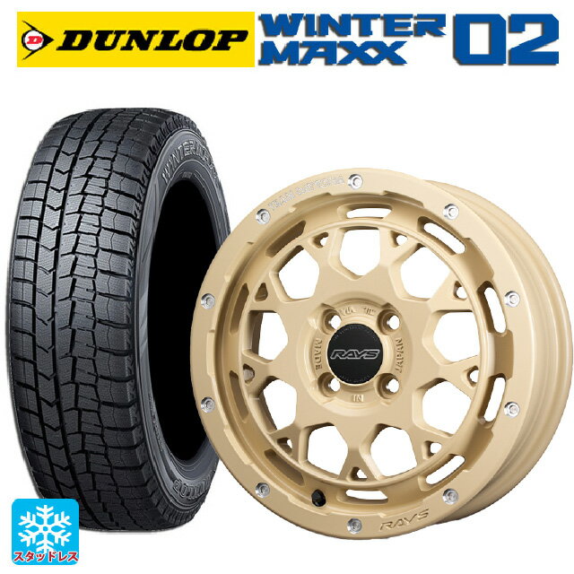 【6/15〜16限定 全品P5倍＆クーポン】165/55R15 75Q ダンロップ ウィンターマックス 02(WM02) レイズ チームデイトナ M9+ コレクション NOL 15-5J 国産車用 スタッドレスタイヤホイール4本セット