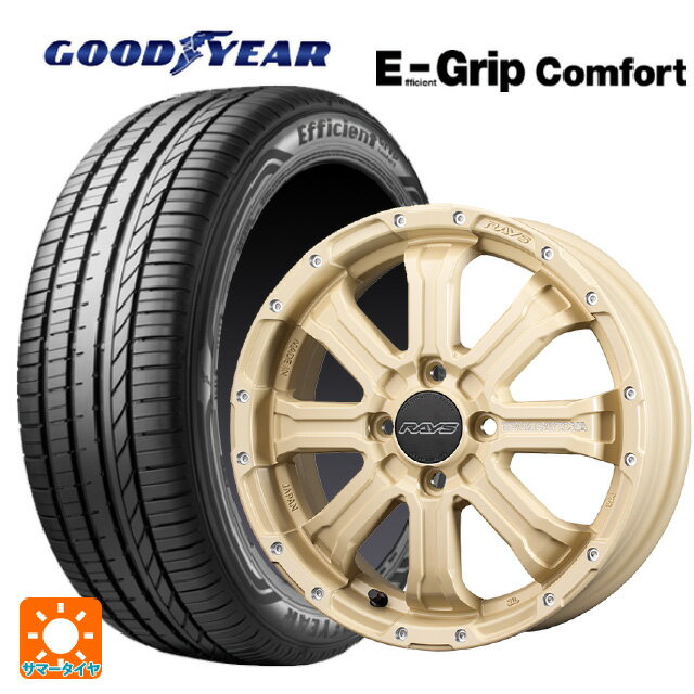 【6/15〜16限定 全品P5倍＆クーポン】165/50R15 73V グッドイヤー エフィシェントグリップ コンフォート レイズ チームデイトナ FDX-K コレクション NOL 15-5J 国産車用 サマータイヤホイール4本セット