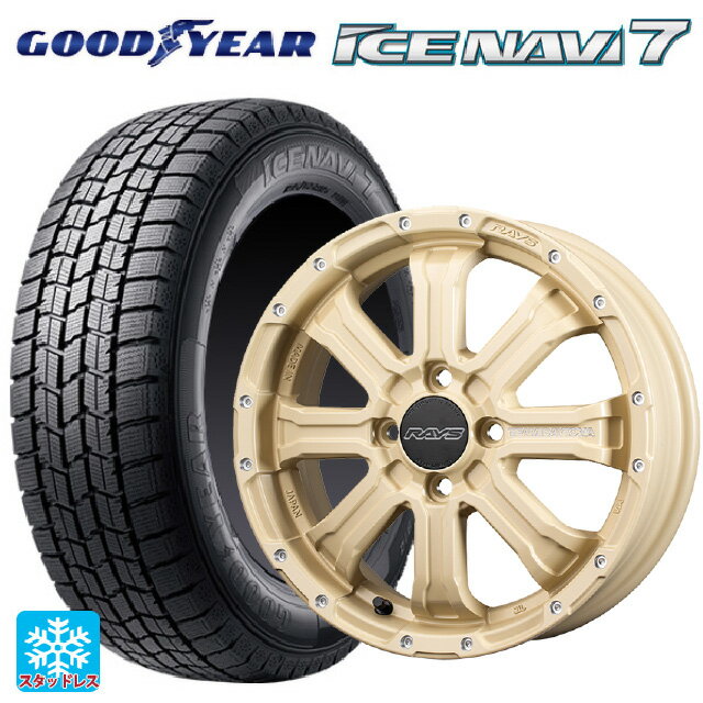165/55R15 75Q グッドイヤー アイスナビ7(数量限定) レイズ チームデイトナ FDX-K コレクション NOL 15-5J 国産車用 スタッドレスタイヤホイール4本セット