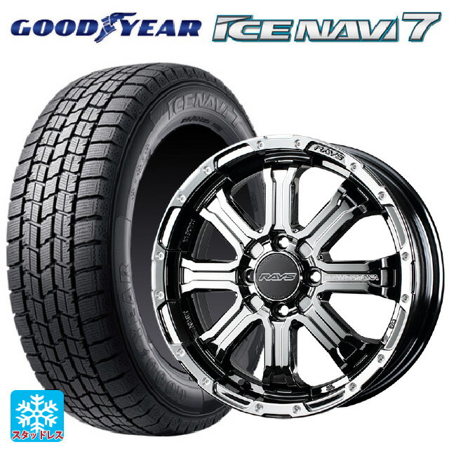 【6/15〜16限定 全品P5倍＆クーポン】165/55R15 75Q グッドイヤー アイスナビ7(数量限定) レイズ チームデイトナ FDX-K コレクション SNL 15-5J 国産車用 スタッドレスタイヤホイール4本セット
