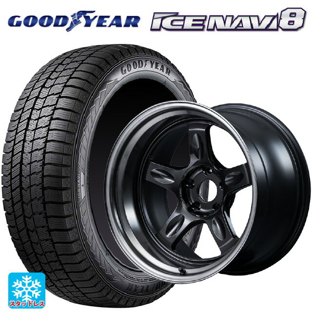 225/45R18 95Q XL グッドイヤー アイスナビ8 # レイズ ボルクレーシング 21C スペック-PW PW 18-8.5J 国産車用 スタッドレスタイヤホイール4本セット