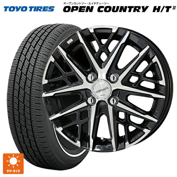 【6/22 20時〜 全品P5倍＆クーポン】155/65R14 75H トーヨー オープンカントリー HT2 ホワイトリボン 共豊 スマック グレイブ BP 14-4.5J 国産車用 サマータイヤホイール4本セット