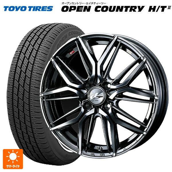 【6/22 20時〜 全品P5倍＆クーポン】155/65R14 75H トーヨー オープンカントリー HT2 ホワイトリボン ウェッズ レオニス LM BMCMC 14-4.5J 国産車用 サマータイヤホイール4本セット