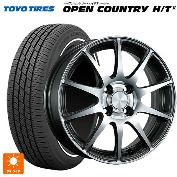 【6/11 1:59迄 全品ポイント5倍】155/65R14 75H トーヨー オープンカントリー HT2 ホワイトリボン ブリヂストン エコフォルム CRS23 GM/N 14-4.5J 国産車用 サマータイヤホイール4本セット