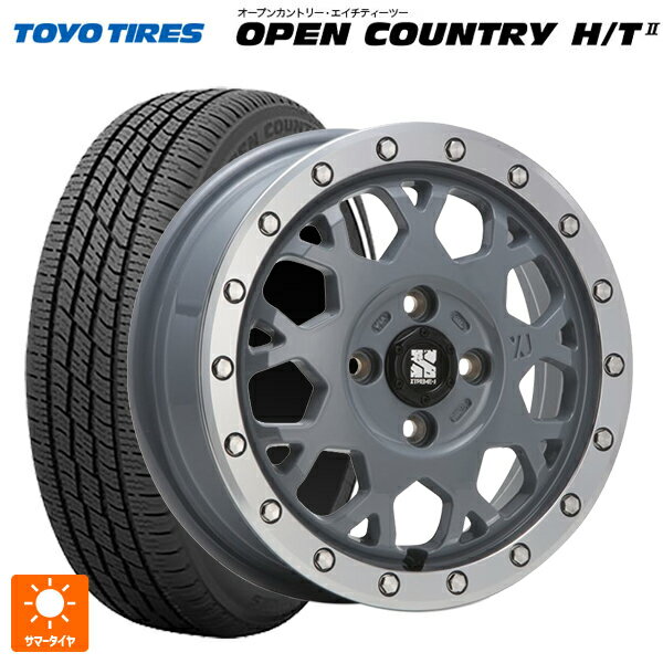 【6/11 1:59迄 全品ポイント5倍】155/65R14 75H トーヨー オープンカントリー HT2 ホワイトリボン エムエルジェイ エクストリームJ XJ04 Cement Gray MC 14-4.5J 国産車用 サマータイヤホイール4本セット