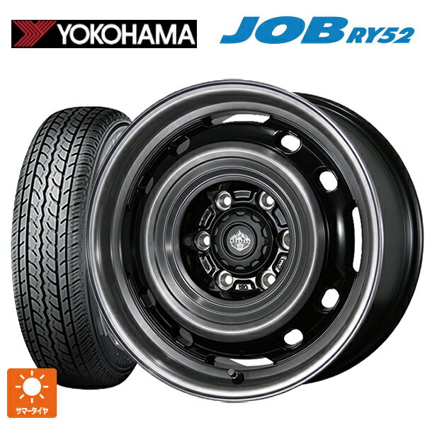 145R12 6PR ヨコハマ ジョブ RY52 トピー ランドフット XFG GB/P 12-3.5J 国産車用 サマータイヤホイール4本セット