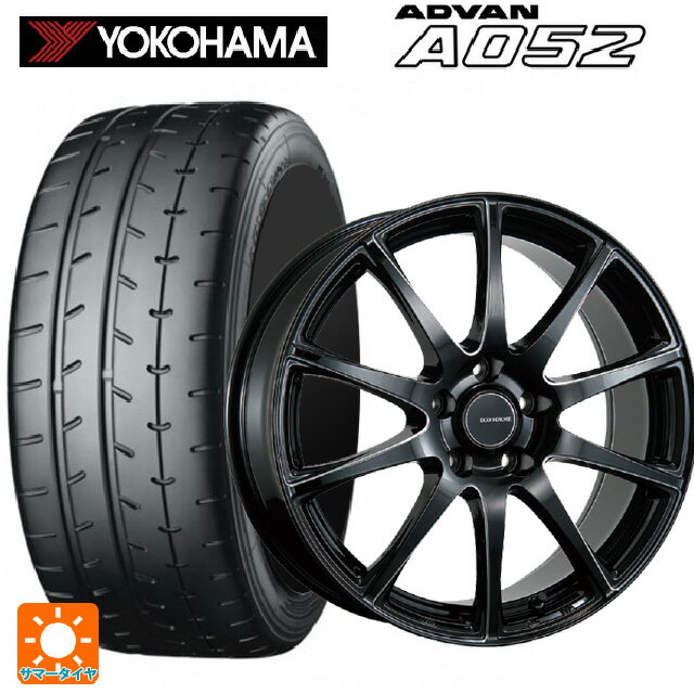 235/45R17 97W XL ヨコハマ アドバン A052 正規品 ブリヂストン エコフォルム CRS23 B/MN 17-7J 国産車用 サマータイヤホイール4本セット