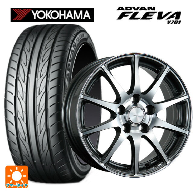 235/45R17 97W XL ヨコハマ アドバン フレバ V701 正規品 ブリヂストン エコフォルム CRS23 GM/N 17-7J 国産車用 サマータイヤホイール4本セット