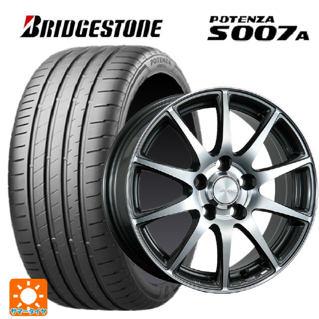 215/45R17 91Y XL ブリヂストン ポテンザ S007A 正規品 ブリヂストン エコフォルム CRS23 GM/N 17-7J 国産車用 サマータイヤホイール4本セット