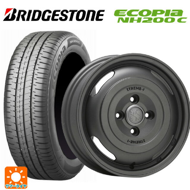 175/65R14 82S ブリヂストン エコピア NH200C 正規品 エムエルジェイ エクストリームJ ★ジャーニー★ ガンブラック 14-5J 国産車用 サマータイヤホイール4本セット