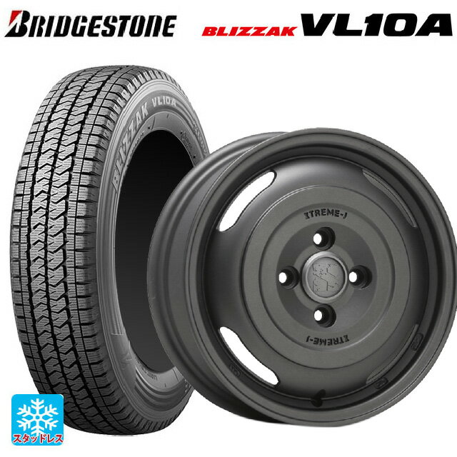 トヨタ プロボックス(160系)用 175/80R14 99/98N ブリヂストン ブリザック VL10A 正規品 エムエルジェイ エクストリームJ ★ジャーニー★ ガンブラック 新品スタッドレスタイヤホイール 4本セット