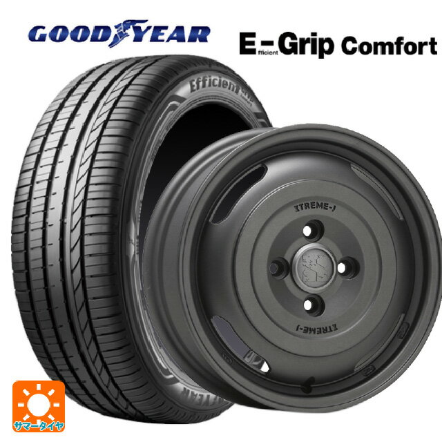165/55R14 72V グッドイヤー エフィシェントグリップ コンフォート エムエルジェイ エクストリームJ ★ジャーニー★ ガンブラック 14-4.5J 国産車用 サマータイヤホイール4本セット