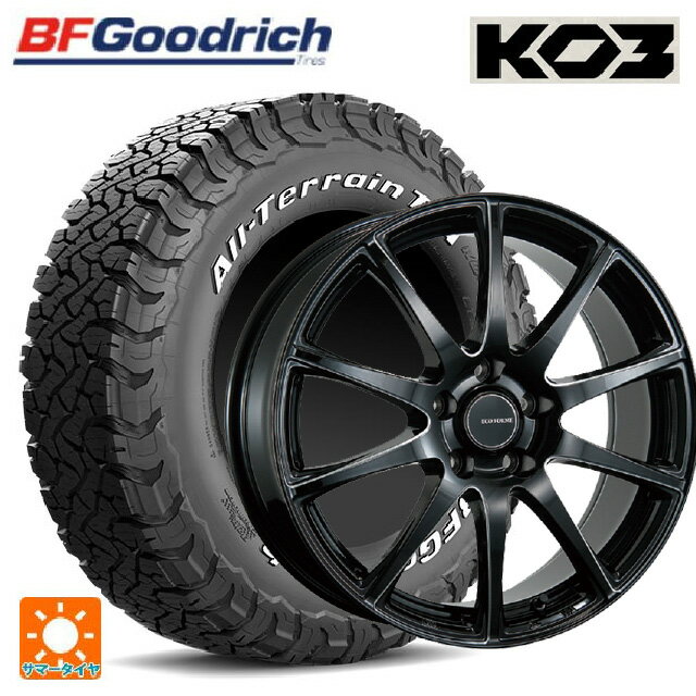 ミツビシ デリカD5(3DA系)用 225/70R16 102/99S BFグッドリッチ オールテレーン TA KO3 ホワイトレター 正規品 ブリヂストン エコフォルム CRS23 B/MN 新品サマータイヤホイール 4本セット