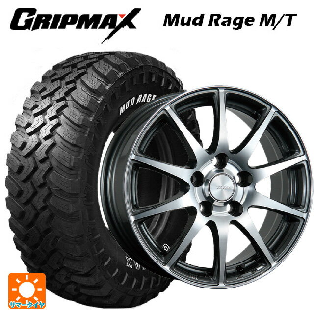 235/70R16 106Q グリップマックス マッドレイジ M/T ホワイトレター ブリヂストン エコフォルム CRS23 GM/N 16-6.5J 国産車用 サマータイヤホイール4本セット