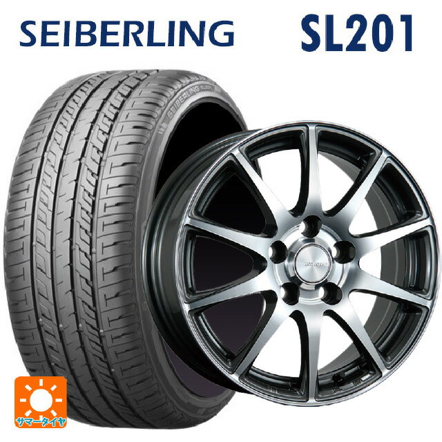 スズキ スイフトスポーツ(ZC33S)用 215/35R18 84W XL セイバーリング セイバーリング SL201(ブリヂストン工場生産） ブリヂストン エコフォルム CRS23 GM/N 新品サマータイヤホイール 4本セット