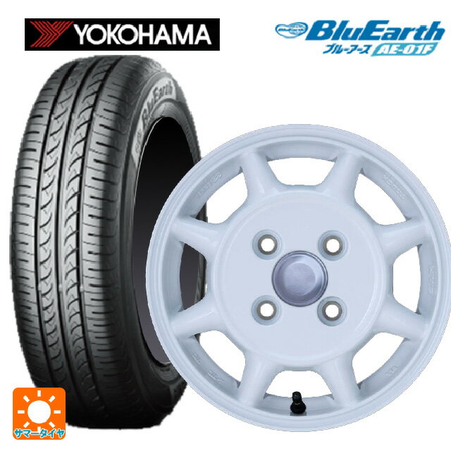 175/70R14 84S ヨコハマ ブルーアース AE01F エンケイ サム タフ ホワイト 14-5J 国産車用 サマータイヤホイール4本セット