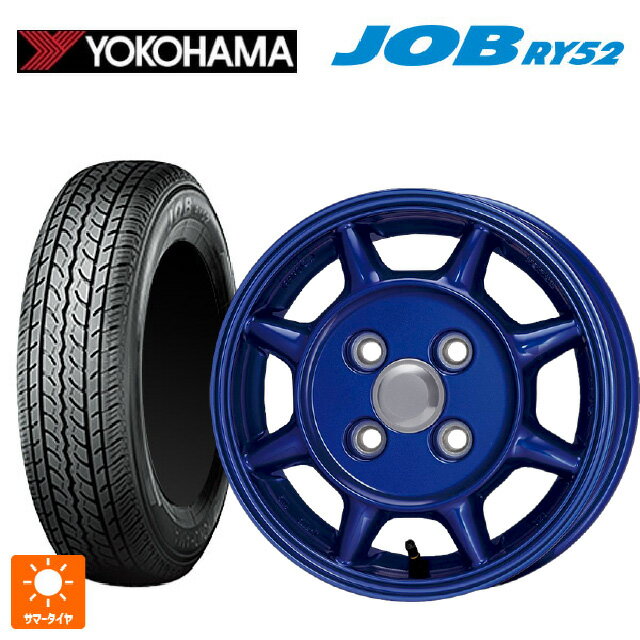 145R12 6PR ヨコハマ ジョブ RY52 エンケイ サム タフ ブルー 12-4J 国産車用 サマータイヤホイール4本セット