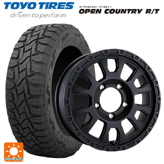 【6/22 20時〜 全品P5倍＆クーポン】スズキ ジムニーノマド(JC74W)用 215/70R16 100Q トーヨー オープンカントリー RT ブラックレター 阿部商会 ラ・ストラーダ アベンチュラ WB 新品サマータイヤホイール 5本セット