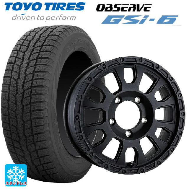 【6/15〜16限定 全品P5倍＆クーポン】スズキ ジムニーシエラ(74系)用 215/70R16 100Q トーヨー オブザーブ GSI-6 阿部商会 ラ・ストラーダ アベンチュラ WB 新品スタッドレスタイヤホイール 5本セット