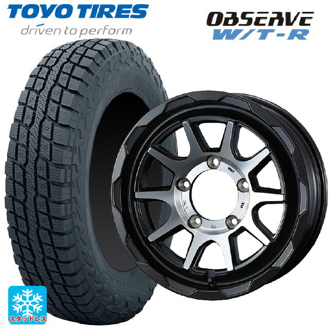 225/70R16 102/99Q トーヨー オブザーブ W/T-R ウェッズ マッドヴァンス06 マットブラックポリッシュ 16-5.5J 国産車用 スタッドレスタイヤホイール4本セット