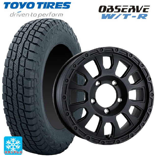 スズキ ジムニー(64系)用 185/85R16 105N トーヨー オブザーブ W/T-R 阿部商会 ラ・ストラーダ アベンチュラ WB 新品スタッドレスタイヤホイール 5本セット
