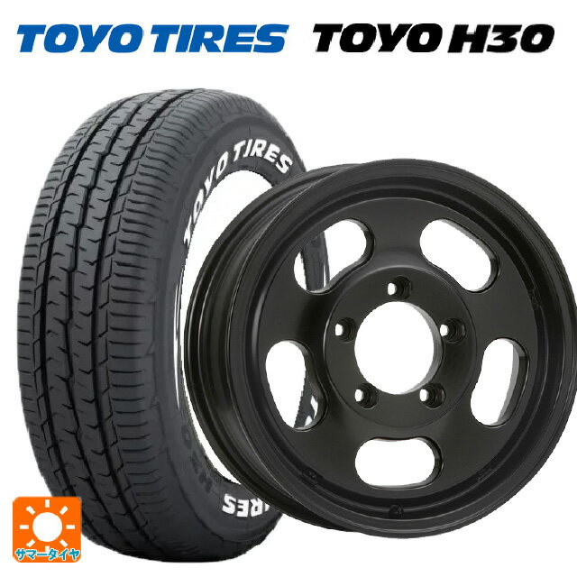 215/65R16 109/107R トーヨー H30 ホワイトレター エムエルジェイ エクストリームJ Dスロット サテンブラック 16-5.5J 国産車用 サマー..