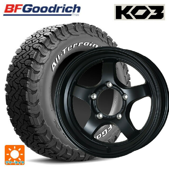 スズキ ジムニーノマド(JC74W)用 225/70R16 102/99S BFグッドリッチ オールテレーン TA KO3 ホワイトレター 正規品 ドゥオール CST ゼロワンハイパー S 鋳出しロゴ FBK 新品サマータイヤホイール 4本セット