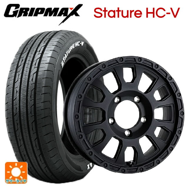 【6/11 1:59迄 全品ポイント5倍】215/65R16 109/107S グリップマックス スタチャーHCV ホワイトレター 阿部商会 ラ・ストラーダ アベンチュラ WB 16-5.5J 国産車用 サマータイヤホイール4本セット