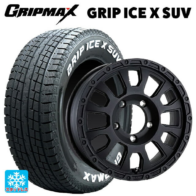 【6/11 1:59迄 全品ポイント5倍】スズキ ジムニーシエラ(74系)用 215/70R16 100Q グリップマックス グリップアイスX SUV ホワイトレター 阿部商会 ラ・ストラーダ アベンチュラ WB 新品スタッドレスタイヤホイール 4本セット