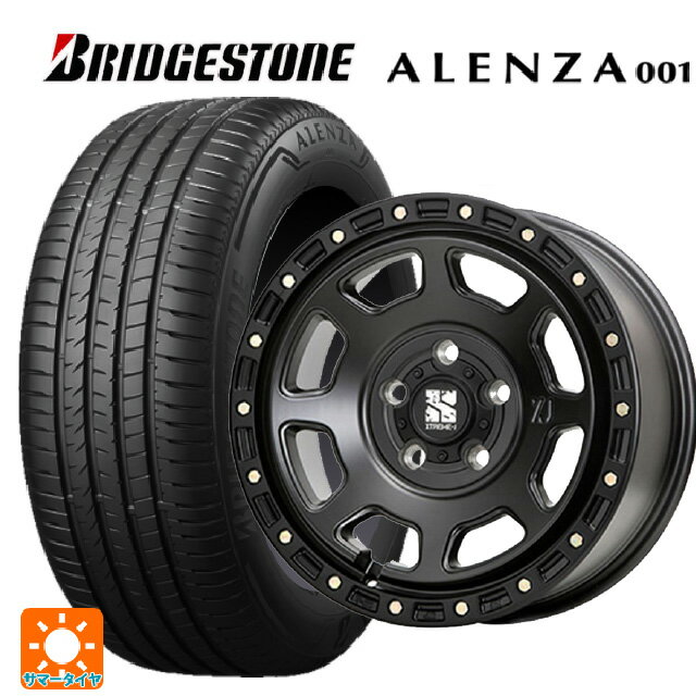 225/55R18 98V ブリヂストン アレンザ001 正規品 エムエルジェイ エクストリームJ XJ07 Satin Black 18-8J 国産車用 サマータイヤホイール4本セット