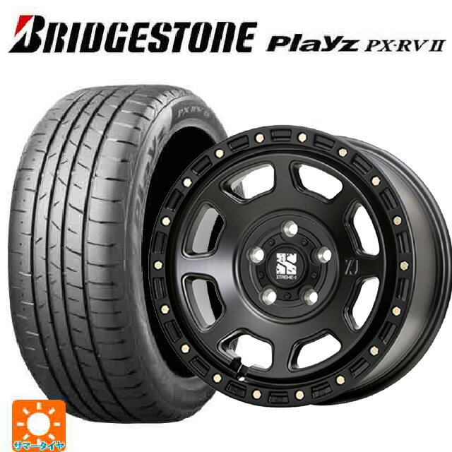 【10/14 20時〜最大3万円OFFクーポン】トヨタ プリウス(60系)用 195/65R16 92V ブリヂストン プレイズ PX-RV2 正規品 # エムエルジェイ エクストリームJ XJ07 Satin Black 新品サマータイヤホイール 4本セット