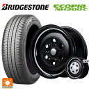 165/55R14 72V ブリヂストン エコピア NH200C 正規品 エムアイディー ガルシア シスコ セミグロスブラック+リムヴァーレイポリッシュ 14-4.5J 国産車用 サマータイヤホイール4本セット