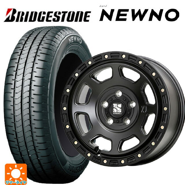 【6/15〜16限定 全品P5倍＆クーポン】225/45R18 95W XL ブリヂストン ニューノ 正規品 # エムエルジェイ エクストリームJ XJ07 Satin Black 18-8J 国産車用 サマータイヤホイール4本セット