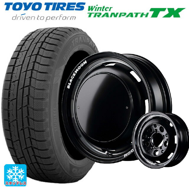 スズキ ジムニーシエラ(74系)用 215/70R16 100Q トーヨー ウインタートランパス TX エムアイディー ガルシア シスコ ブラックムーンエディション セミグロスブラック＋リムヴァーレイポリッシュ＋セミグロスプレーンパッケージ 新品ス