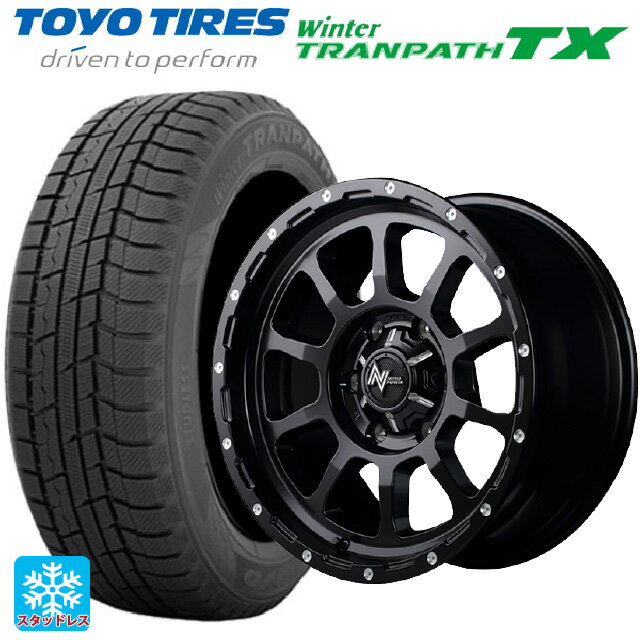 【6/15〜16限定 全品P5倍＆クーポン】155/65R14 75Q トーヨー ウインタートランパス TX エムアイディー ナイトロパワー M10パーシング セミグロスブラック／マシニング 14-4.5J 国産車用 スタッドレスタイヤホイール4本セット