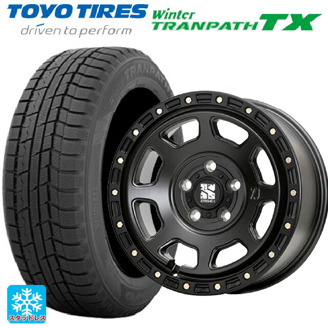 【6/15〜16限定 全品P5倍＆クーポン】165/65R14 79Q トーヨー ウインタートランパス TX エムエルジェイ エクストリームJ XJ07 Satin Black 14-5J 国産車用 スタッドレスタイヤホイール4本セット
