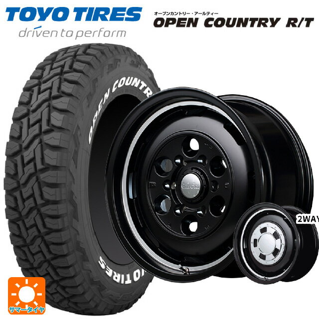 ミツビシ デリカミニ(4WD車)(B3系)用 165/60R15 77Q トーヨー オープンカントリー RT ホワイトレター エムアイディー ガルシア シスコ セミグロスブラック＋リムヴァーレイポリッシュ 新品サマータイヤホイール 4本セット