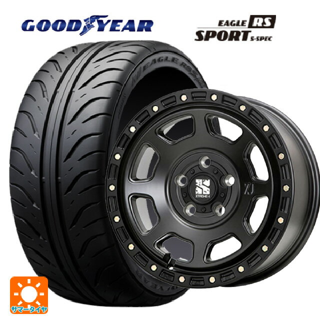 205/55R16 89V グッドイヤー イーグル RS スポーツ S-スペック エムエルジェイ エクストリームJ XJ07 Satin Black 16-7J 国産車用 サマータイヤホイール4本セット