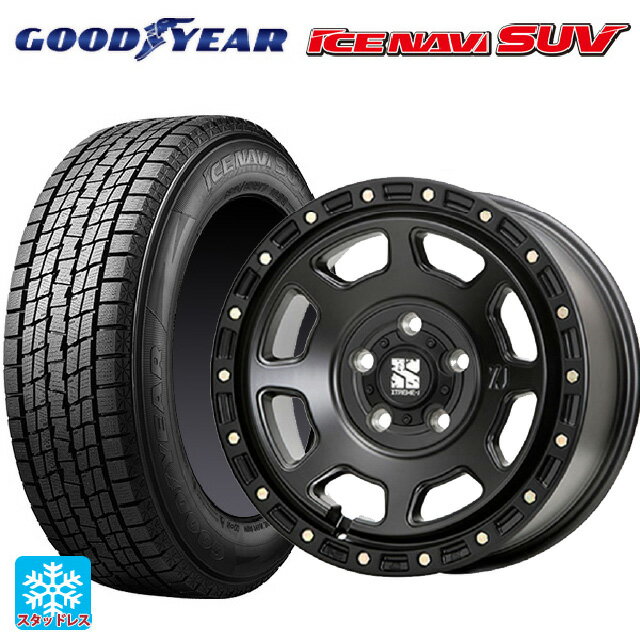 スズキ ジムニーシエラ(74系)用 2025年製 215/70R16 100Q グッドイヤー アイスナビ SUV # エムエルジェイ エクストリームJ XJ07 Satin Black 新品スタッドレスタイヤホイール 5本セット(2)
